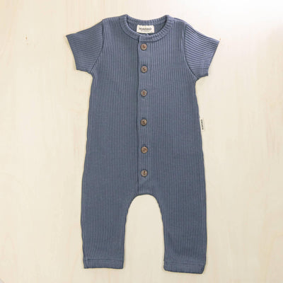 KIANAO Baby One-Pieces Indigo Blue / 1-3 M Harem Jumpsuit Organic Cotton