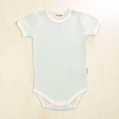 KIANAO Baby One-Pieces Pale Turquoise / 2-3 Y Short Sleeve Bodysuit Organic Cotton