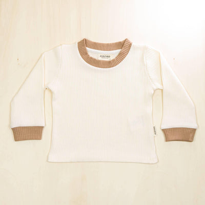 KIANAO Baby & Toddler Tops Blossom White / 6-9 M Retro Sweater Organic Cotton