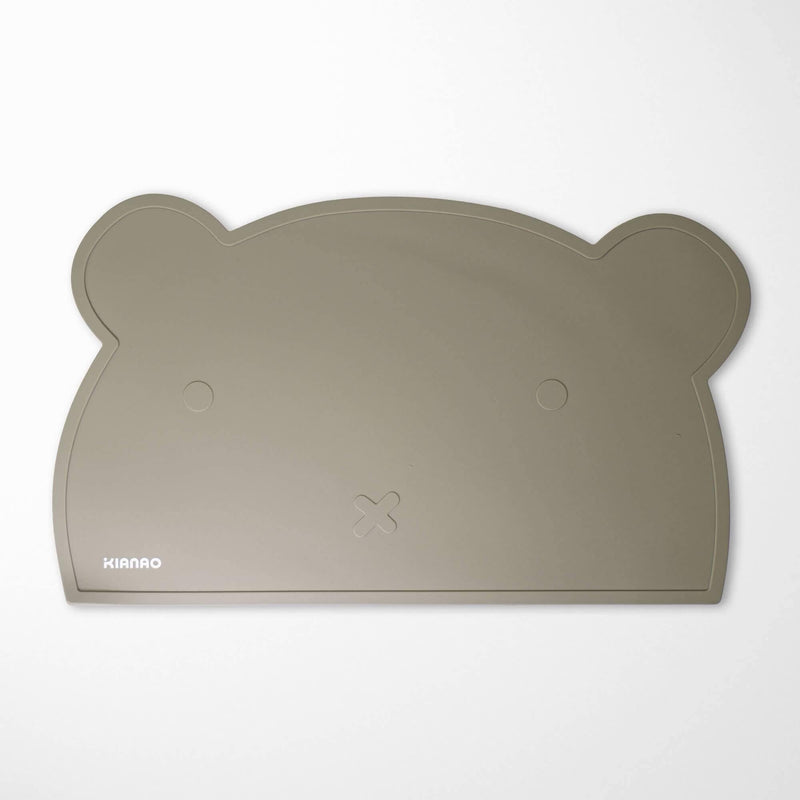 KIANAO Placemats Sage Green Bear Silicone Placemats